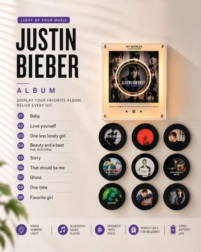 MagneticTunes Justin Bieber Music Box