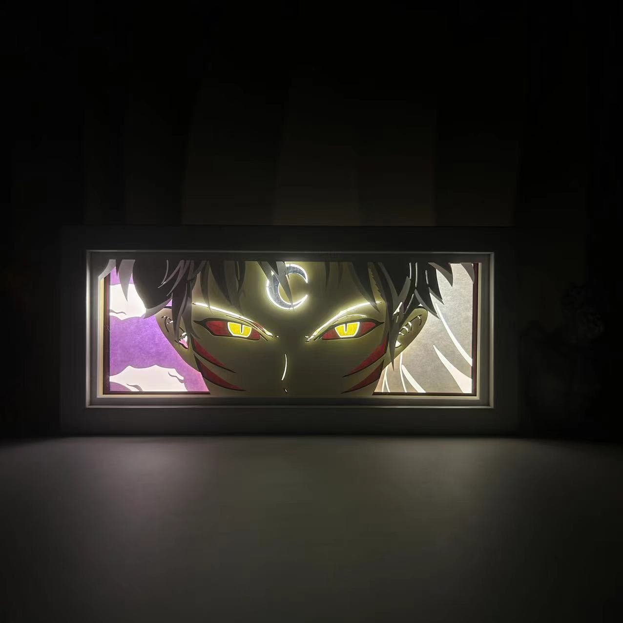 Inuyasha anime light box featured in the Inuyasha collection at MyAnimeLightbox – glowing LED decor with feudal fantasy aesthetic