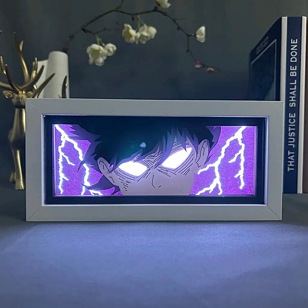 Shigeo Kageyama light box featured in the Mob Psycho 100 collection at MyAnimeLightbox – glowing LED anime decor