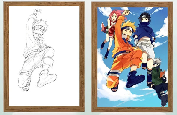 IMG_3051.jpg Naruto & Sasuke & Sakura Team 7 Light Frame