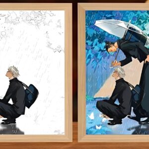 IMG_3062.jpg Jujutsu Kaisen Gojo & Geto Blue Light Frame