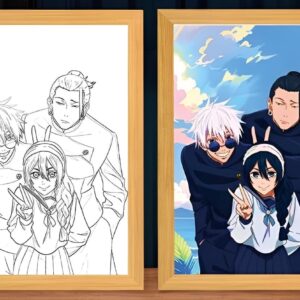 IMG_3092.jpg Jujutsu Kaisen Goto & Geto & Riko Light Frame