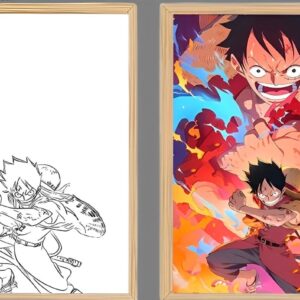 IMG_3152.jpg One Piece Luffy Red Hawk Light Frame