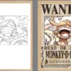 One Piece Luffy Wanted Poster Light Frame