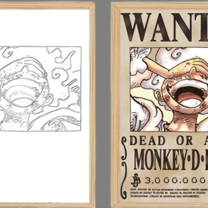 IMG_3155.jpg One Piece Luffy Wanted Poster Light Frame