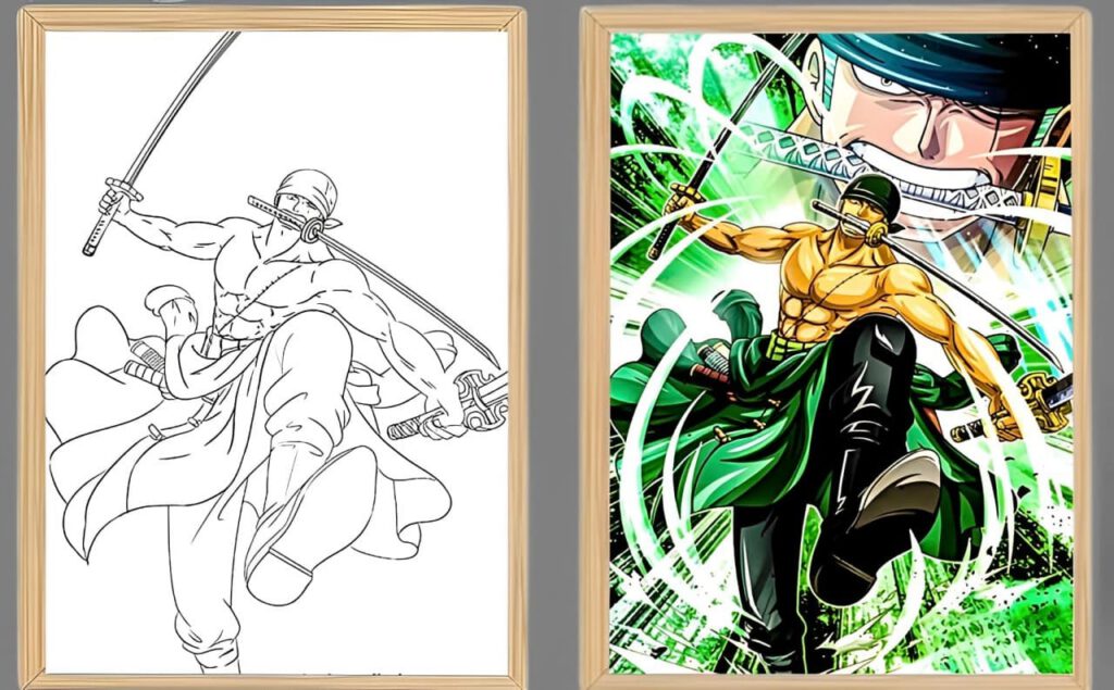 One Piece Zoro 1080 Pound Phoenix Light Frame