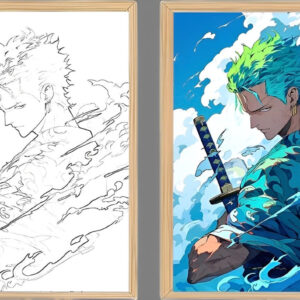 IMG_3159.jpg One Piece Zoro Asura Light Frame