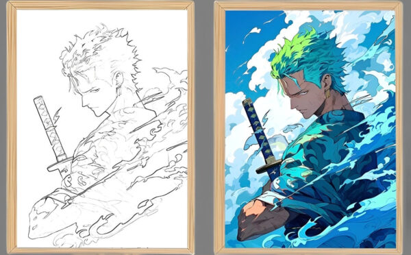 IMG_3159.jpg One Piece Zoro Asura Light Frame