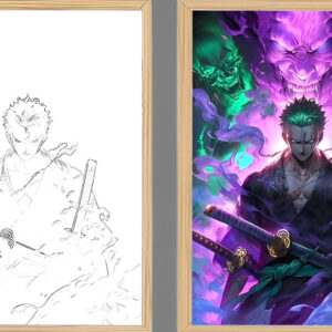 IMG_3160.jpg One Piece Zoro Busoshoku Haki Light Frame