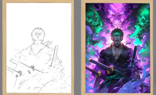 IMG_3160.jpg One Piece Zoro Busoshoku Haki Light Frame