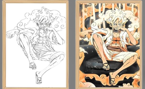 IMG_3161.jpg One Piece Luffy Gear 5 Sitting Light Frame