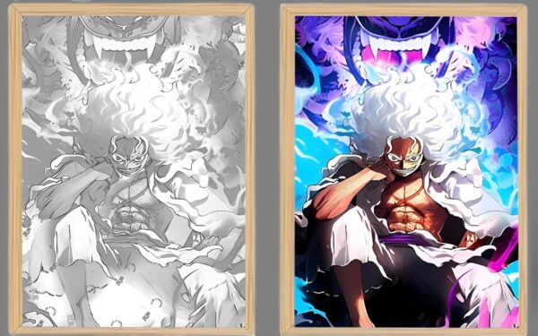 IMG_3164.jpg One Piece Luffy Sun God Nika Light Frame