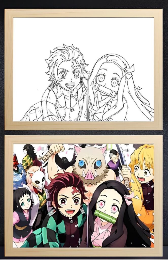 Demon Slayer Kisatsutai Light frame