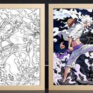 IMG_3195_1.jpg One Piece Luffy Stepping Dark Light Frame