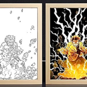 Demon Slayer Agatsuma Zenitsu Light Frame