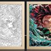 Demon Slayer Tanjiro Water Wheel Light Frame