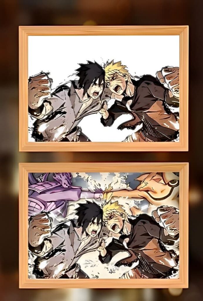 Naruto & Sasuke Final battle Light Frame