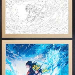 Demon Slayer Tomioka Giyu Light Frame