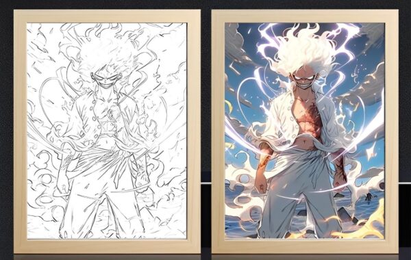 IMG_3275.jpg One Piece Luffy Gear 5 Devil Awakening Light Frame