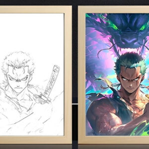 IMG_3277.jpg One Piece Zoro Oni Giri Light Frame