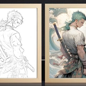 IMG_3278.jpg One Piece Zoro Back Light Frame