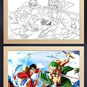 IMG_3282.jpg One Piece Luffy & Zoro Light Frame