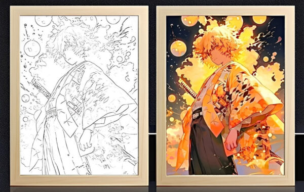 IMG_3294.jpg Demon Slayer Agatsuma Zenitsu II Light Frame