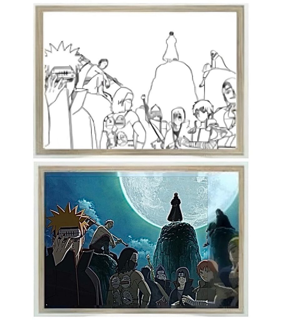Naruto Akatsuki Moon Light Frame