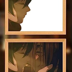 IMG_3766.jpg Attack On Titan Mikasa & Eren Kiss Light Frame