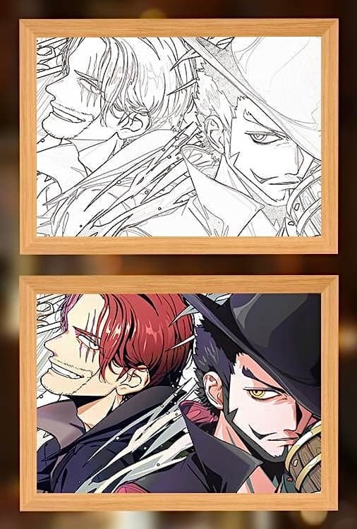 IMG_3771.jpg One Piece Shanks & Mihawk Light Frame