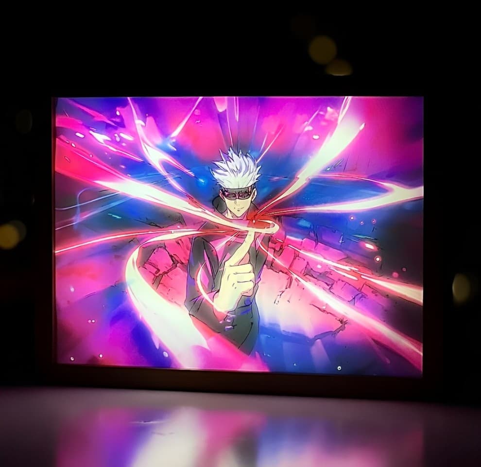 Jujutsu Kaisen Gojo Unlimited Void Light Frame