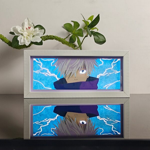 Jujutsu-Kaisen-Gojo-lightbox-on-roomlight-myanimelightbox.jpg Jujutsu Kaisen Gojo light Box