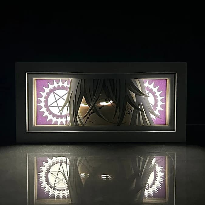 Undertaker light box featured in the Black Butler collection at MyAnimeLightbox – glowing LED anime decor with gothic elegance