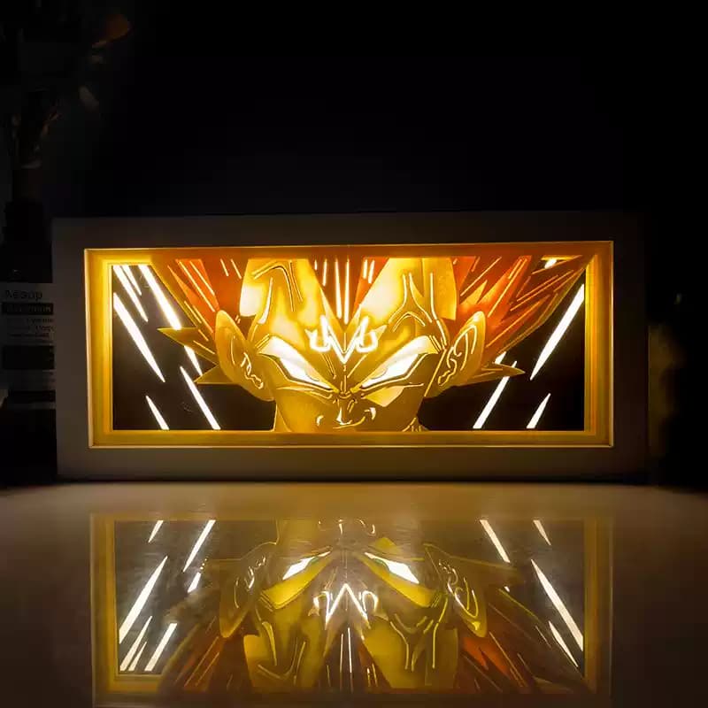 Goku light box featured in the Dragon Ball Z collection at MyAnimeLightbox – glowing LED anime decor with Super Saiyan power and iconic energy