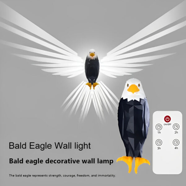 bald-eagle-wall-lamp-remote-graphic.jpg Golden Eagle Wall Light – 3D LED Wall Sculpture Lamp