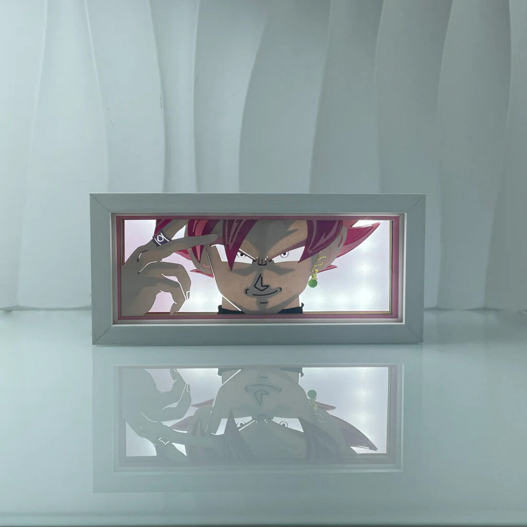 Goku Black Light Box – Dragon Ball Anime Shadow Lamp