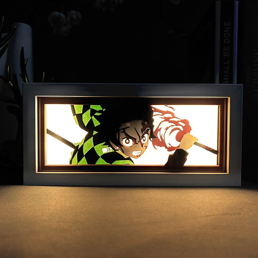 Tanjiro anime light box featured in the All Products collection at MyAnimeLightbox – glowing LED decor representing top anime favorites