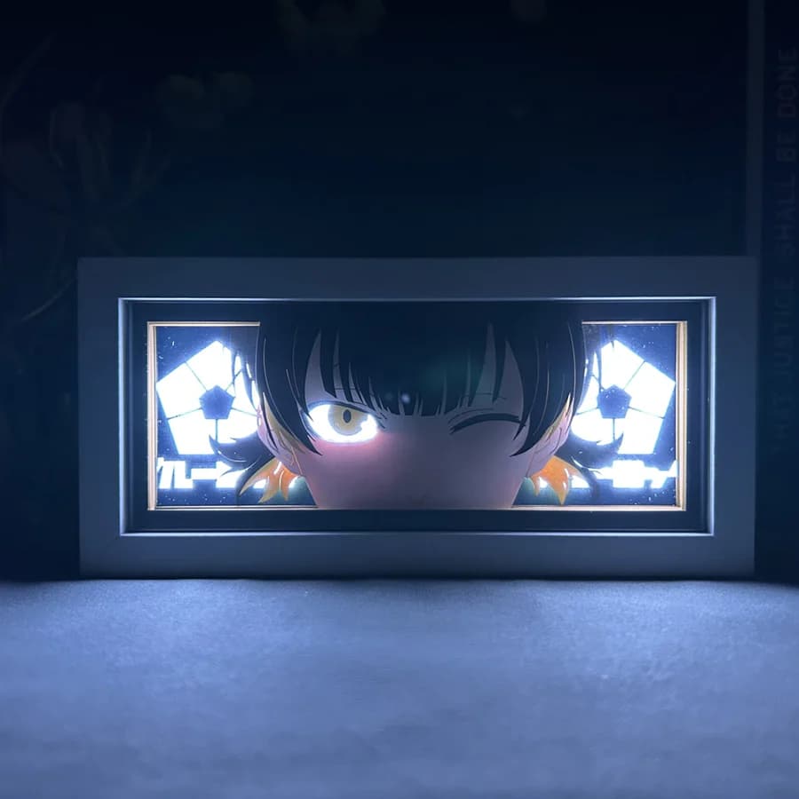 Bachira anime light box in Universal Warriors featured in the collection at MyAnimeLightbox – glowing LED anime-style decor with cosmic battle aesthetic