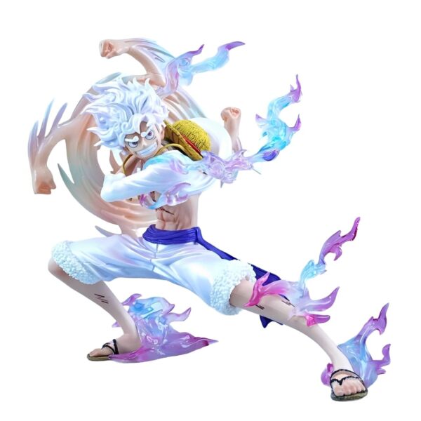 nika-luffy-gear5-anime-figure-white.jpg Nika Luffy Turnable PVC Action Figure