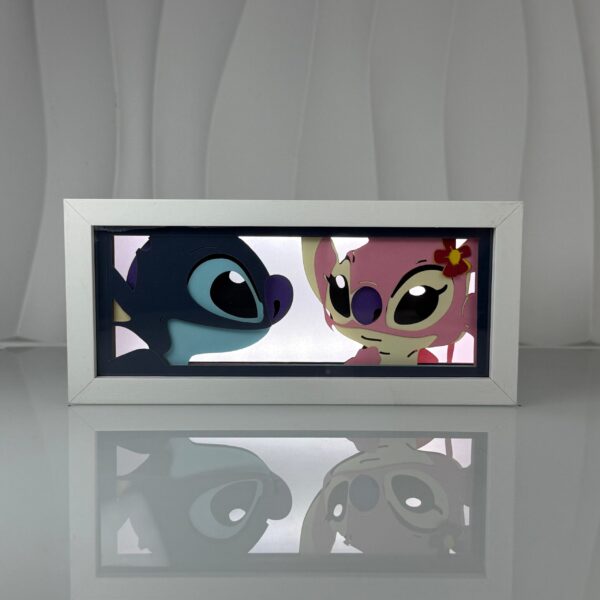 Stitch & Angel Love Glow Light Box
