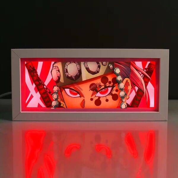 tengen-uzui-red-led-anime-lightbox.jpg Demon Slayer Anime Gift Bundle – 3 LED Light Boxes Combo Set