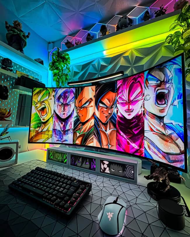 Anime gamer setup
